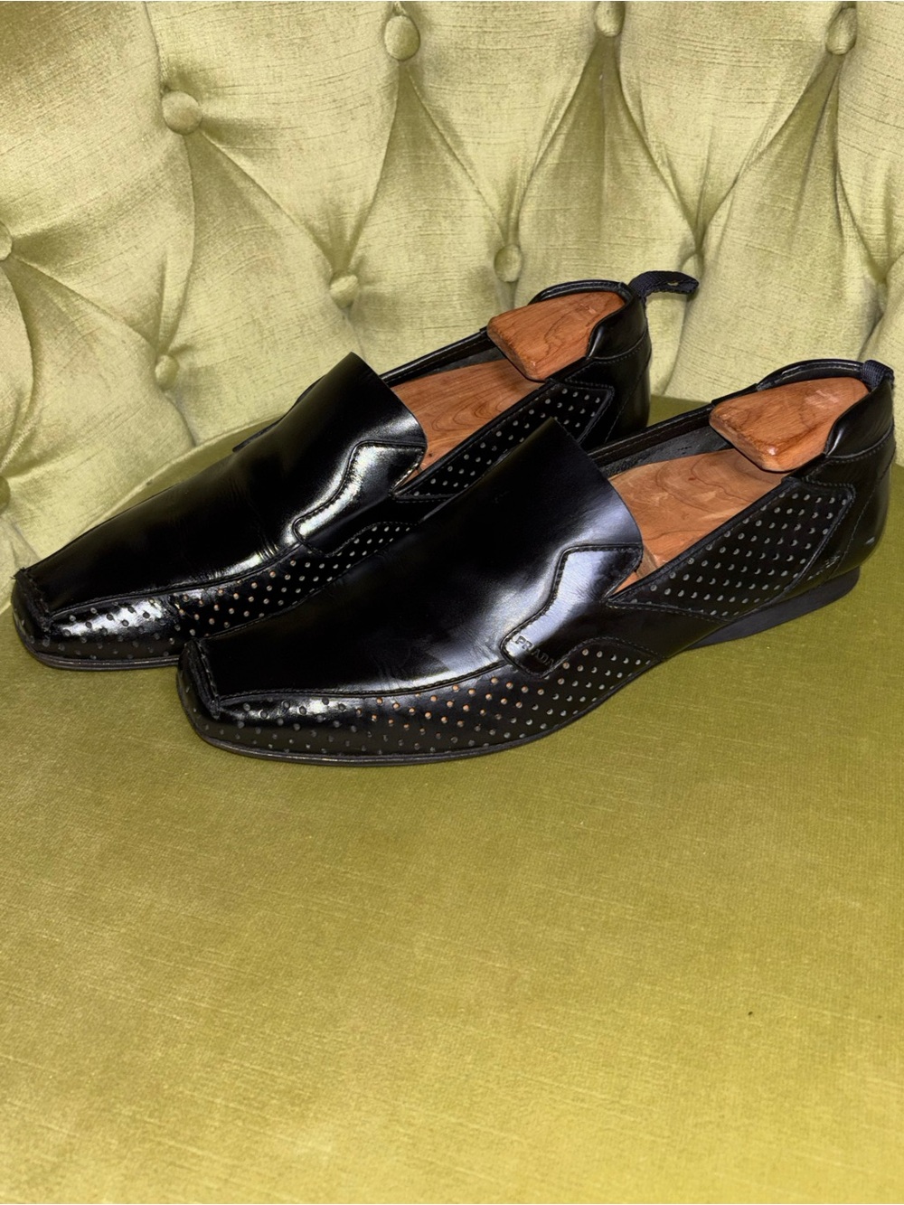 Mens black prada Loafer shoes size 7 - Picture 7 of 9